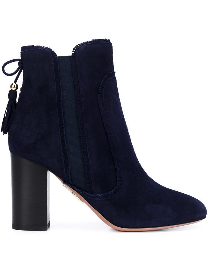 Aquazzura Tassel Zip Boots