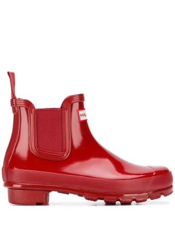 Hunter Ankle Boots - Red