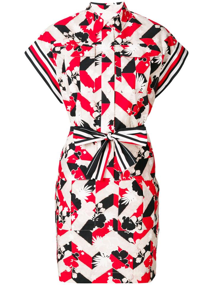 Maison Kitsuné Printed Shirt Dress - Multicolour