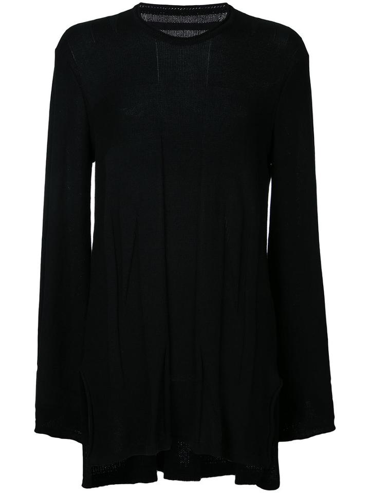 Julius - Knit Round Neck Top - Men - Cotton/rayon - 2, Black, Cotton/rayon