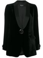 Emporio Armani Classic Blazer With Large Button - Black