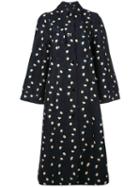 Paul Smith - Oversized Printed Coat - Women - Cotton/cupro - 40, Blue, Cotton/cupro