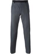 Dolce & Gabbana Slim Fit Trousers, Men's, Size: 48, Grey, Cotton/linen/flax