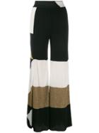 Missoni Wide-leg Striped Trousers - Black