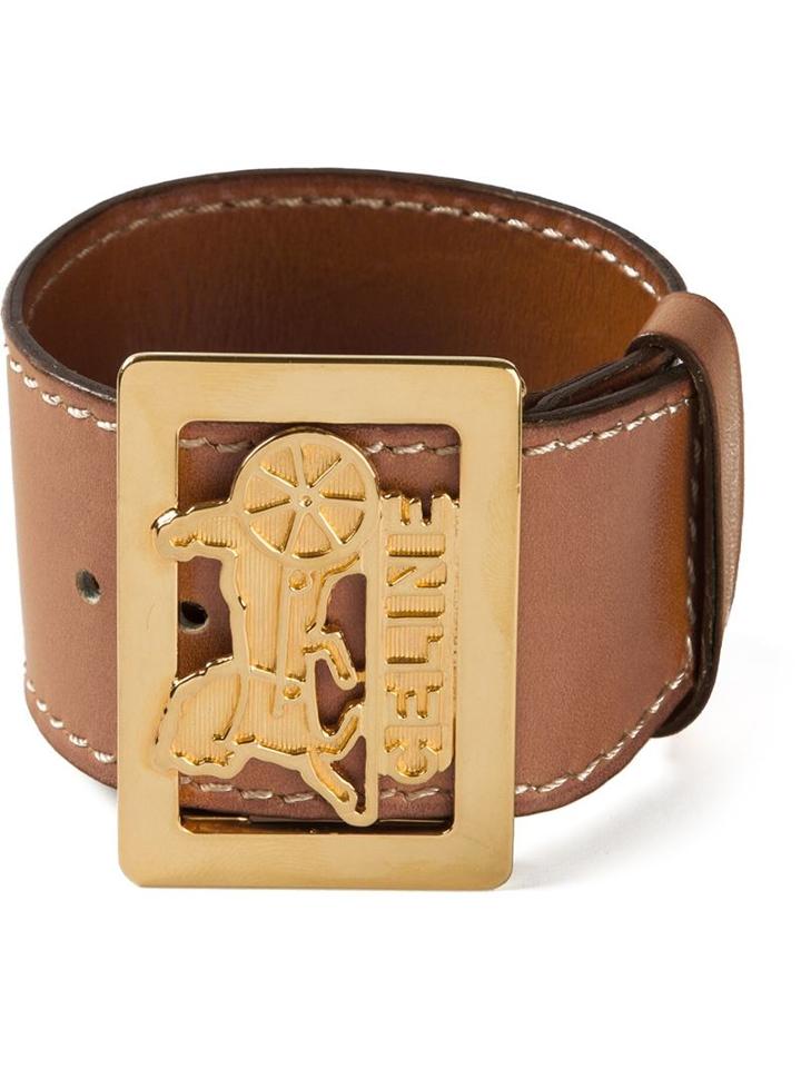 Céline Vintage Buckled Cuff, Women's, Brown