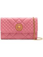 Versace Quilted Clutch - Pink