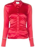 Alexis Slim-fit Ruched Top - Red