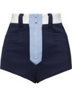 Miu Miu Techno Fabric Shorts - Blue
