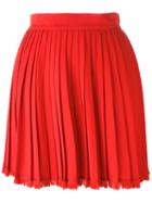 Versace Vintage Pleated Mini Skirt, Size: 42, Red