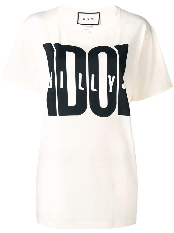 Gucci Billy Idol Print T-shirt - White