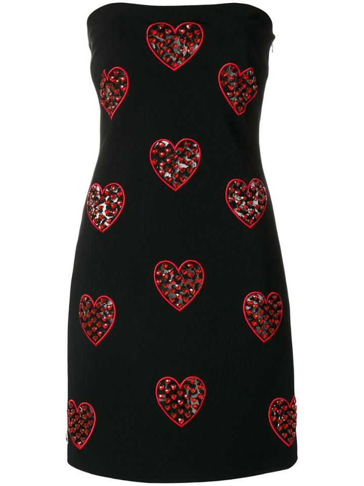 Philipp Plein Embroidered Sleeveless Dress - Black