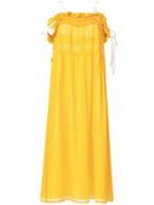 Philosophy Di Lorenzo Serafini Ruffled Evening Dress - Yellow & Orange