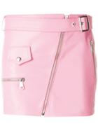 Manokhi Biker Mini Skirt - Pink