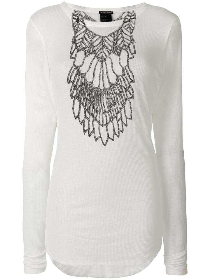 Ann Demeulemeester Shiloh Long Sleeved T-shirt - White