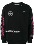 Off-white Diag Stencil Sweatshirt - Black