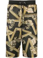Versace Jeans Black And Gold Track Pants