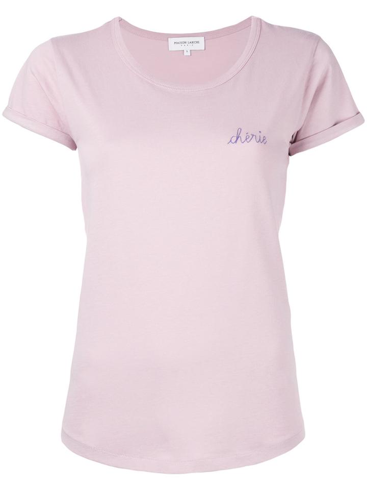 Maison Labiche Cherie T-shirt, Women's, Size: Medium, Pink/purple, Cotton