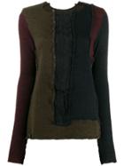 Rundholz Black Label Contast Patchwork Jumper - Blue