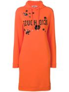 Mcq Alexander Mcqueen Embellished Hoodie Dress - Yellow & Orange