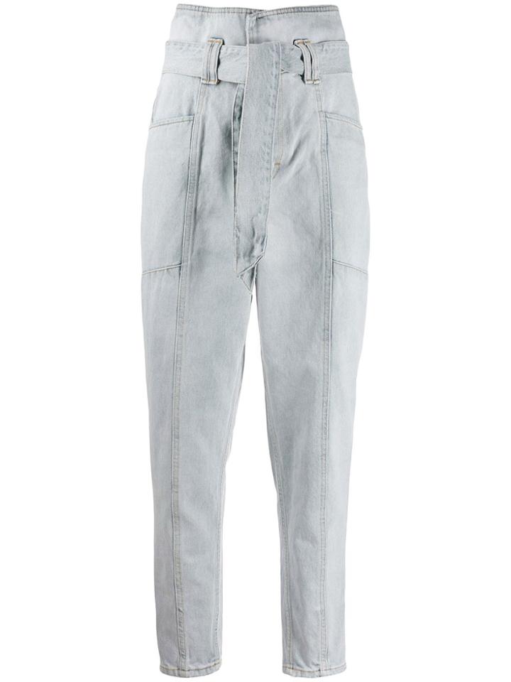 Iro Vieno High-waisted Tapered Jeans - Blue