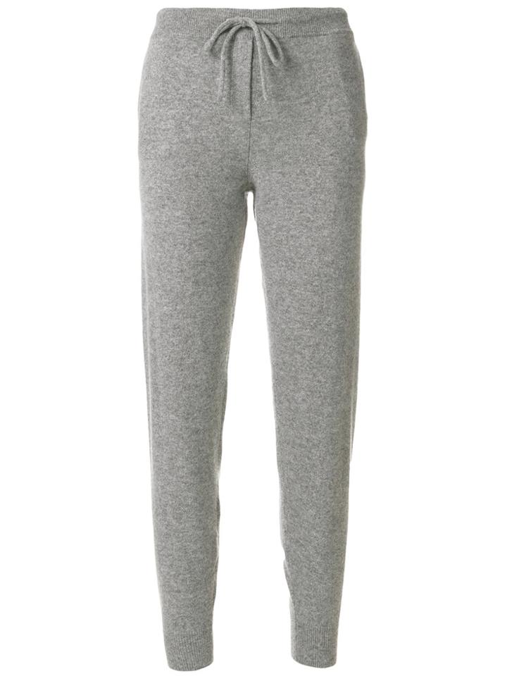 Chinti & Parker Cashmere Heart Burst Track Pants - Grey