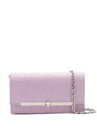 Casadei City Glittered Clutch Bag - Pink