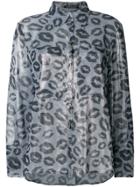 Luisa Cerano Lipstick Pattern Shirt - Grey