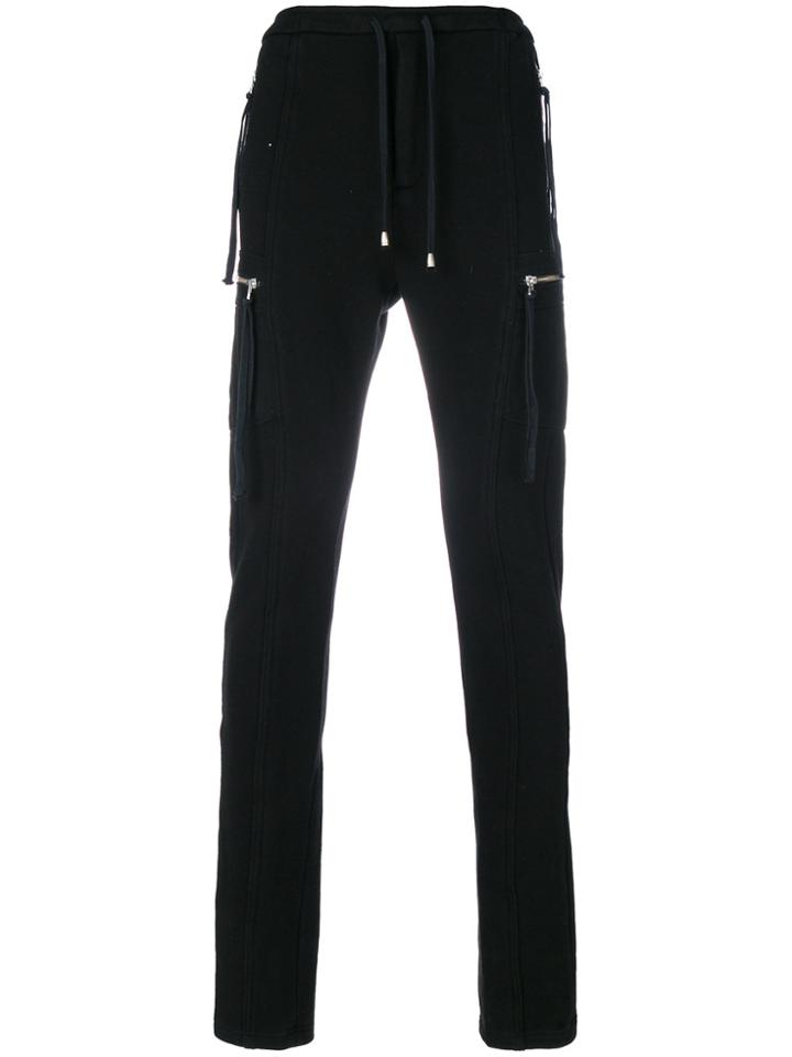 Cy Choi Tassel Zip Track Pants - Black