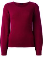 Etro Scoop Neck Jumper, Women's, Size: 42, Pink/purple, Viscose/cashmere/wool