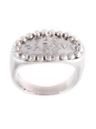 Faith Connexion Petteri Hemmila X Faith Connexion Engraved Signet Ring, Men's, Metallic