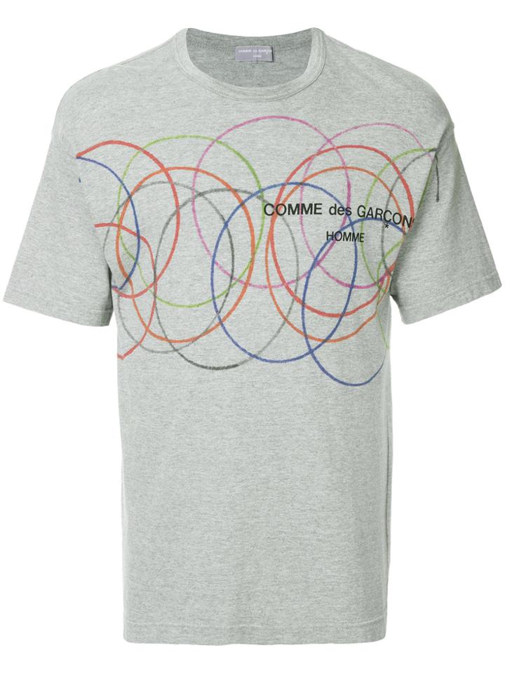 Comme Des Garçons Vintage Circles Print T-shirt - Grey