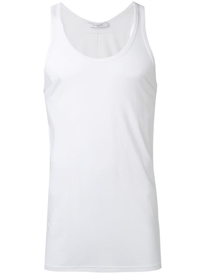 Givenchy Classic Tank Top, Men's, Size: Small, White, Silk/acrylic/polypropylene/viscose