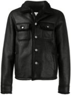 Maison Margiela Fur-lined Buttoned Jacket - Black