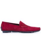 Roberto Cavalli Perforated Loafers - Red