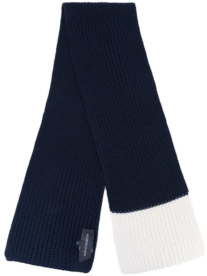 Rossignol Knit Scarf, Men's, Blue, Virgin Wool