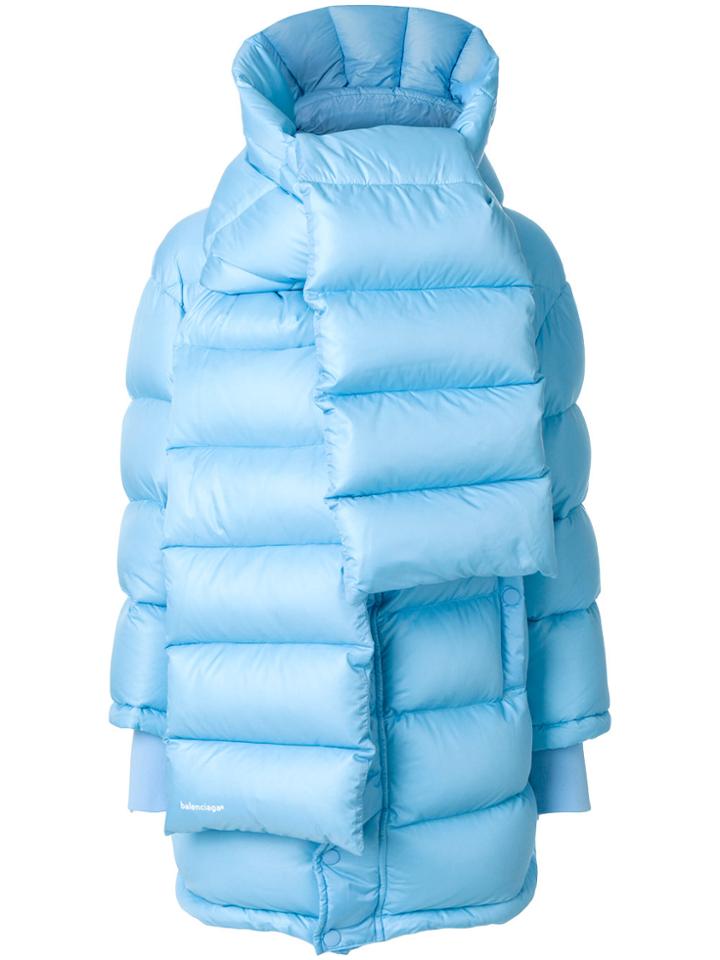 Balenciaga Swing Puffer Jacket - Blue