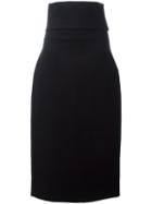 Jil Sander 'bouquet' Skirt, Women's, Size: 38, Black, Wool/polyamide/spandex/elastane/spandex/elastane
