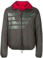 Armani Jeans Branded Zipped Jacket - Green