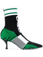 Dolce & Gabbana Lori Sock-style Ankle Boots - Black