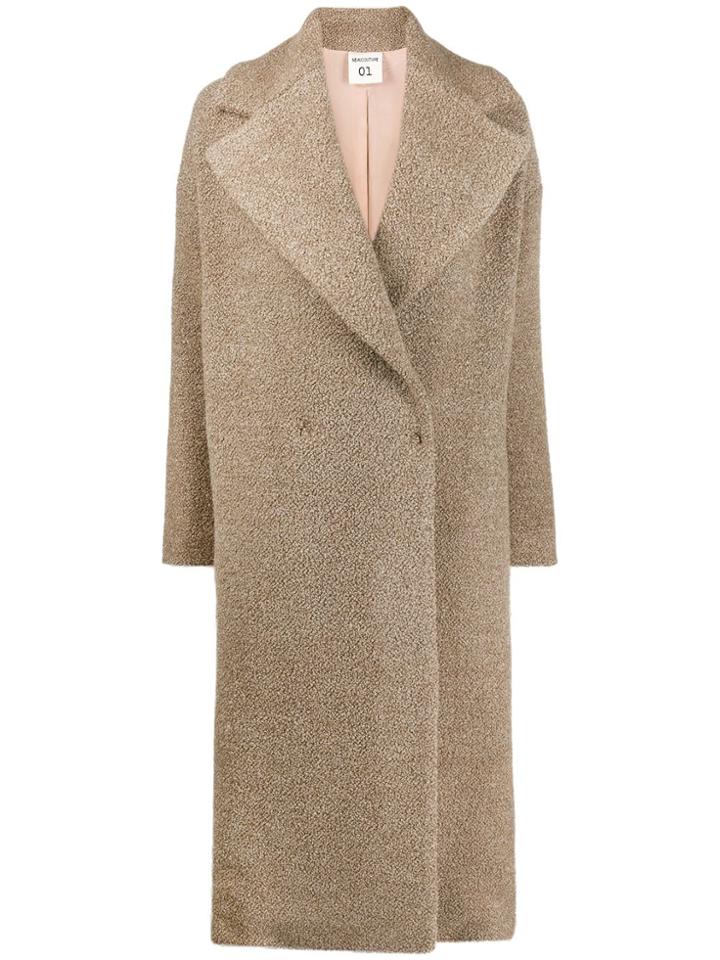Semicouture Double-breasted Coat - Neutrals