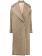 Semicouture Double-breasted Coat - Neutrals