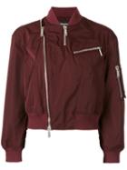 Dsquared2 - Zip-embellished Bomber Jacket - Women - Polyester - 36, Red, Polyester