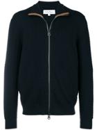 Salvatore Ferragamo Zipped Knitted Sweater - Blue