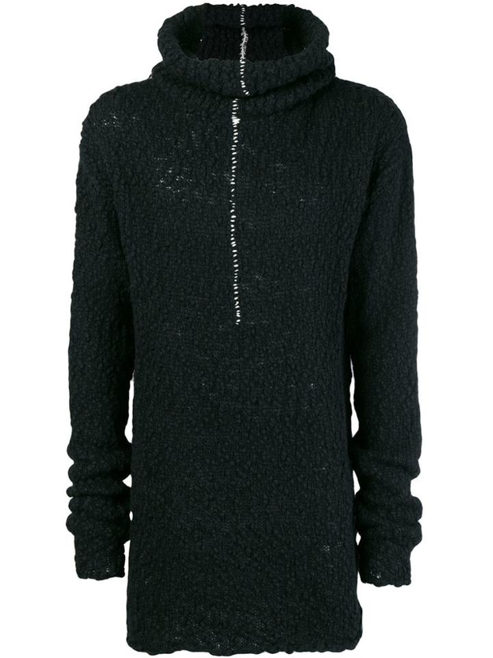 Thom Krom Stitch-detail Roll Neck Sweater - Black