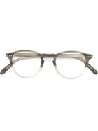 Garrett Leight - 'hampton' Optical Glasses - Unisex - Acetate - 46, Grey, Acetate