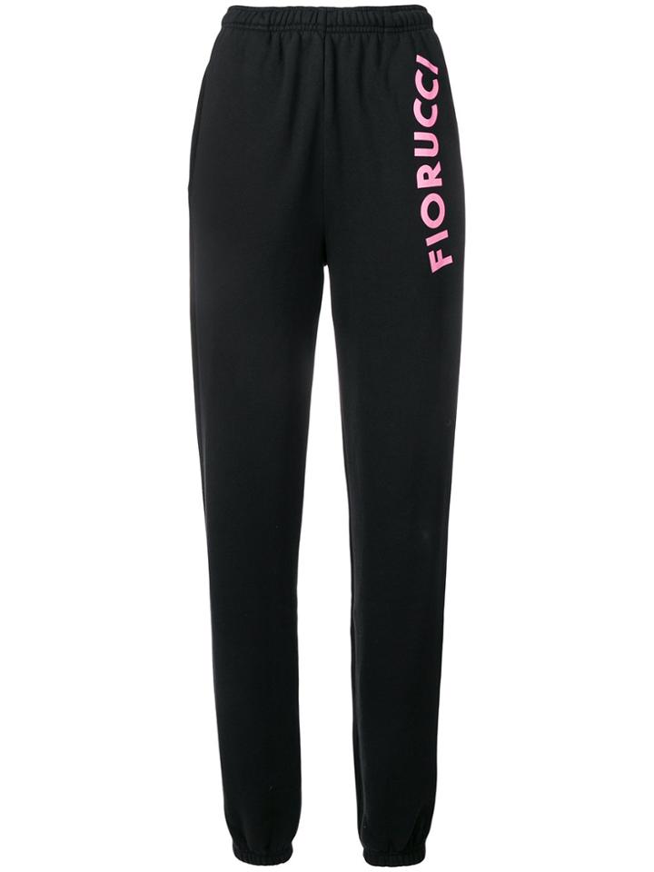 Fiorucci Logo Print Track Pants - Black
