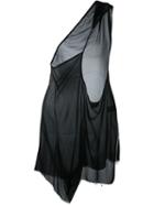 Lost & Found Ria Dunn Draped Top, Women's, Size: Small, Black, Silk/spandex/elastane