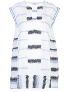 Lemlem Aster Swing Kaftan Dress - White