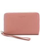 Lancaster Compact Continental Wallet - Pink