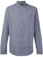 Michael Kors - Printed Shirt - Men - Cotton/linen/flax - Xl, Blue, Cotton/linen/flax